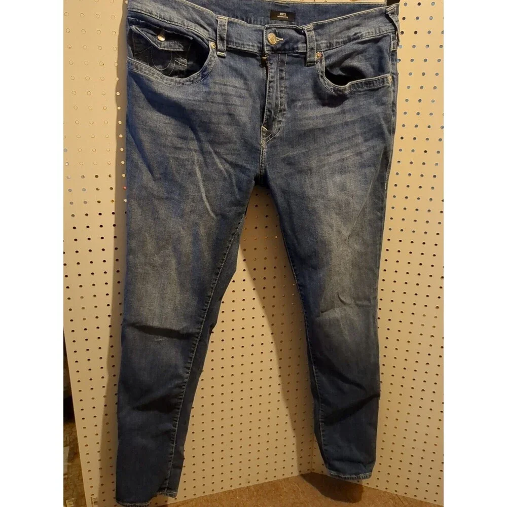True Religion Rocco Blue Jeans 40 Relaxed Skinny